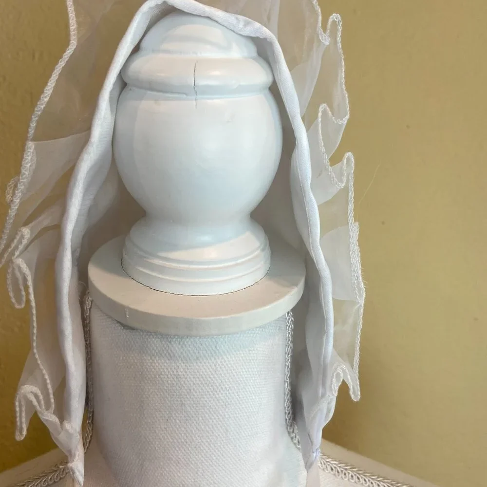 Vintage Baby Child Doll Hat Cap Bonnet Satin Lace